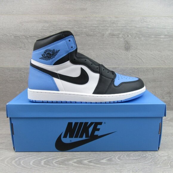 Air Jordan 1 Retro HI OG UNC Mens Size 11.5 University Blue Black NEW - Picture 2 of 14